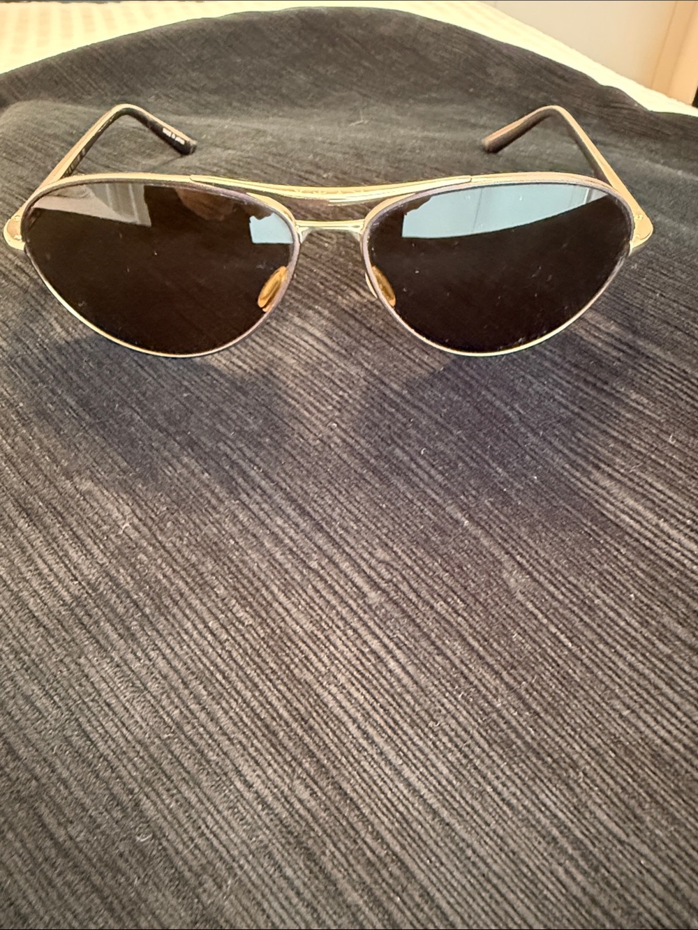 DITA Gold Frame Unisex Aviator Sunglasses